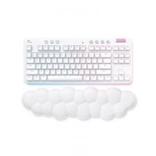 Клавиатуры Клавиатура Logitech G715 TKL, USB, Bluetooth/Радиоканал, c подставкой для запястий, без русского алфавита, белый [920-010464]