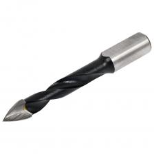 Сверло с твердосплавной напайкой. Применяется на сверлильно-присадочных станках, а также автоматических присадочных центрах с ЧПУ для сверления сквозных отверстий.
