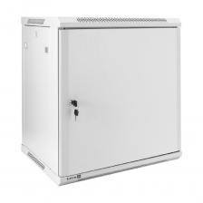 Монтажные шкафы Exegate EXEGATE Шкаф телекоммуникационный 19" настенный 12U EC-WM-12U.450.M.GREY (19”, 12U, 600x450x635mm (ШхГхВ), передняя дверь металл, съемные боковые панели, пыле- и влагозащита IP23, [EX298615RUS]