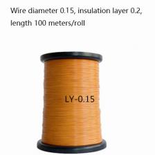 100 м TIW тройной изолированный одножильный провод 155 градусов высокотемпературная прямая Сварка тройной изолированный провод 0,15-0,7 мм
