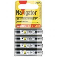 Элемент питания Navigator 95 458 NBT-03 (AAA LR03 спайка 4 шт), цена за 1 шт.