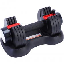 Набор регулируемых гантелей способен заменить небольшой тренажерный зал у вас дома. Упражнения с гантелями помогают проработать бицепсы, трицепсы, а также грудные и дельтовидные мышцы. Удобная разборная конструкция гантели позволяет контролировать нагрузку и изменять ее в соответствии с вашими целями и уровнем физической подготовки. Гантель имеет эргономичную рукоятку и удобные замки-переключатели с обозначением веса нагрузки, расположенные по обоим концам гантели. Благодаря переключателям, можно за несколько секунд изменить и выбрать нужный вам вес.