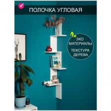 Настенная угловая полка "Темп"