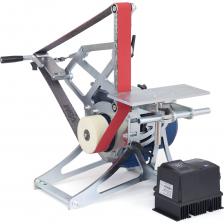 Ленточно-шлифовальный гриндер Гриндер ленточно-шлифовальный Мосгриндер с поворотной рамой Мастер MG-1600A + Частотный преобразователь HP1000 2.2кВт + 10 лент 1600x50 мм MG-2.2-1600A_HP