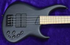 Басс гитара USA MTD Super 4, Trans Black w/ Birdseye Maple