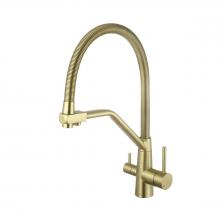 Смеситель для кухни под фильтр Fmark (Фмарк) FS0762C бронза