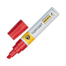 Маркер промышленный TOPFORT Paint для универсальной маркировки красный (8 мм) предназначен для промышленной непрозрачной маркировки металла, стекла, пластика, дерева, резины, камня, картона, кирпича, текстиля, кожи (материал), бумаги, бетона. Краска содержит высококонцентрированный пигмент, хорошо ложится на гладкие и шероховатые поверхности. Может применяться для письма на жирных, пыльных, грязных поверхностях. После высыхания лаковые чернила устойчивы к воздействию света, атмосферных осадков, смазочных материалов, механическому истиранию. Цвет чернил — красный Диаметр пишущего узла — 8 мм Размеры маркера: диаметр 25 мм, длина 157 мм Краска на нитро-основе РМ-05 (Великобритания) Без ксилола и толуола Устойчивый к износу усиленный акриловый игольчатый наконечник (Япония) Материал корпуса — алюминий Клапанный механизм пишущего узла исключает растекание и разбрызгивание краски, преждевременное пересыхание маркера Температурный режим использования : от 0 до +40°С Температурный режим хранения: от 0 до +60°С Температурная устойчивость надписи: от –60 до +350 °С