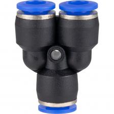 Фитинг цанговый ARMA тройник используется для соединения пневмотрубок разного диаметра. Данный пневмофитинг изготовлен из конструкционного пластика PBT(Полибутилентерефталат), что делает его прочнее, а так же увеличивает срок службы, по сравнению с аналогами из обычного ПВХ пластика. Внутри имеет резиновые уплотнительные кольца из NBR (Бутадиен-Нитрильный Каучук), которые не рассыхаются со временем и увеличивают плотность прилегания трубки. Цанговое соединение исполнено с зубцами из нержавеющей стали, что позволяет разъединять и соединять фитинг с трубкой большее количество раз, даже после длительного использования. Фитинг тройник цанговый переходной, Y-образный 6 мм используется для соединения пневмотрубок из различных материалов.Внешний диаметр: 6 ммМатериал: PBT-пластикРабочее давление: 10 барМаксимальное давление: 14 барРабочая температура от -20 °C до +60 °C