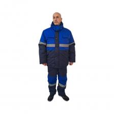 Костюм зимний URSUS БАЛТИКА IV класс, куртка/полукомбинезон, темно-синий/василек, ткань НОРД КОС639-НОРД; 52-54, 170-176 КОС639-НОРД/52-54, 170-176