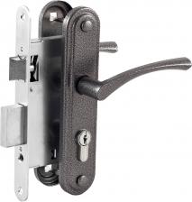 Замок врезной 3В7 серебро