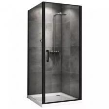 Душевой уголок Abber Sonnenstrand 80х90 AG04080B-S90B черный матовый, стекло прозрачное