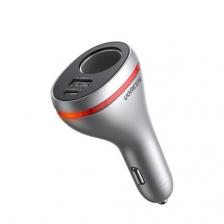 Автозарядка UGREEN CD204 Car Charger Dual USB Single Extension Socket 20 W 60712