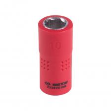 Глубокая диэлектрическая шестигранная торцевая головка Головка торцевая диэлектрическая шестигранная (10 мм; 1/4") KING TONY 2335VE10M