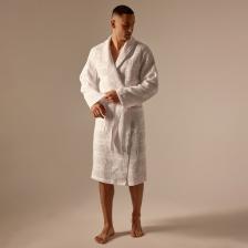 Халат вафельный мужской SL HOME: Chess «Блан де Блан», размер L, хлопок 100%, белый