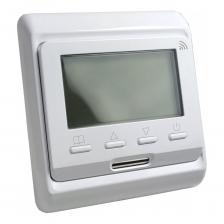 Терморегулятор EASTEC E 51.716 программируемый предназначен для контроля за температурой нагрева кабельных и пленочных теплых полов. Цвет белый.Благодаря WIFI модулю, терморегулятором можно управлять через мобильное устройство (смартфон, планшет) через приложение TUYA, контролировать обогрев дома с максимальным комфортом.Терморегулятор оснащен двумя термодатчиками:1.выносным - устанавливается при монтаже теплого пола2.встроенным в корпус - позволяет измерять температуру воздуха в помещении.Управление кнопочное, значения отображаются на жидкокристаллическом экране. Прост в управлении, позволяет выставлять различную температуру на разное время суток и дни недели, нагревая помещение до комфортной температуры к нужному времени, и экономя электроэнергию в остальной период работы на более низкой температуре. Выбор датчика позволяет использовать только выносной, только встроенный или оба одновременно. Имеет защиту от случайного изменения настроек температуры ("защита от детей”), индикацию текущей комнатной температуры.Терморегулятор встраиваемый, мощность нагрузки до 3,5 кВт, диапазон регулировки температуры от +5 до +90 градусов С. При выставлении температуры нагрева руководствуйтесь допустимым значением, рекомендованным для напольных покрытий.