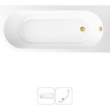 Акриловая ванна Art II производится в размере 170*72,5 см с лево- и правосторонним разворотом и сконструирована специально для углового размещения. В сочетании с закругленным экраном, изготовленным без швов и стыков, ванна визуально выглядит как отдельностоящее изделие, однако за счет плотного примыкания бортиков к стене ванна лишена всех недостатков: при принятии душа вода не стекает на пол, а мусор и мелкие предметы не накапливаются около чаши. Благодаря широким площадкам по углам можно с легкостью разместить предметы гигиены или же установить встраиваемый смеситель. Основа ванн из литьевого акрила — жесткий 4 мм лист полиметилметакрилата (ПММА), который помещают в вакуум-формовочное оборудование и под большим давлением заполняют матрицу будущей ванны. Для максимальной прочности конструкции по всему основанию купели закладывается усиленная плита ДСтП, а внешняя сторона покрывается смесью полимера с отвердителем и ровингом. После отверждения в ванне высверливают отверстия для слива-перелива. Сифон-автомат Useful Extras от Wellsee изготовлен из полипропилена высокой термической стойкости и прочности, неуязвим к воздействию агрессивных химических средств. Самоочищающаяся форма и изгибы сифона препятствуют скоплению грязи внутри обвязки и поддерживают высокую пропускную способность — 50 л/мин.