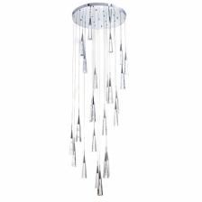 Светильник-каскад «Дрим» 24хLED 72 Вт 3000K серебро 60x60x300 см BayerLux