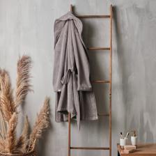 Халат махровый женский SL HOME: Basic «Софт Мист», размер S, хлопок 100%, серый