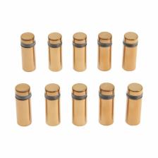 Дистанционный держатель для табличек, 12x30 мм, цвет золото, набор 10 шт.