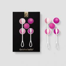Вагинальные шарики GVIBE Geisha balls 3 Shugar Pink Вагинальные шарки Тренажер кегеля