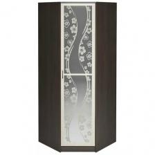 Шкаф угловой Марта с зеркалом 15 ШКУ, Дуб белфорт/Венге