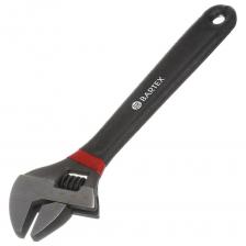 Ключ разводной BARTEX, 250 мм, CrV сталь, со шкалой, ручка ПВХ 316294