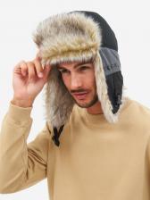 Шапка-ушанка зимняя мужская Huntsman Горка-Люкс мембранная, Серый