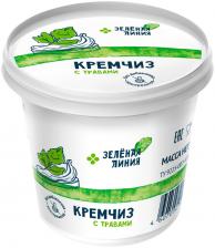 Сыр Зеленая линия Кремчиз с травами мягкий сливочный 70% 140г