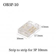 COB Mini Led Light Strip Wire Connectors 2 3 4 Pin Connection Solderless FCOB RGB CCT 5 8 10 мм Светодиодная лента для полосы Проводной разъем