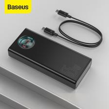Baseus 65 Вт Power Bank 30000 мАч QC3.0 Быстрая зарядка типа C Портативный внешний аккумулятор Powerbank для Samsung Для Huawei