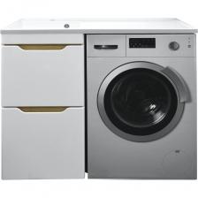 Комплект под стиральную машинку Azario Тумба 110 Magenta, с раковиной Magenta 110, левая CS 00078394