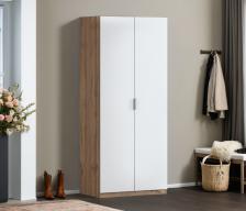 Шкаф двухдверный Макс 1000 мм, вариант №3 (ЛДСП, корпус дуб вотан)