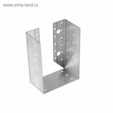 Опора бруса ТУНДРА krep, закрытая, 140x105x60x2 мм, цинк, в упаковке 1 шт.