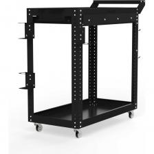 Тележка инструментальная Metalex Тип 1А (2 полки + ящик) это универсальная и удобная тележка, которая поможет Вам организовать хранение и перемещение Ваших инструментов внутри цеха или гаража. Главная особенность тележек Metalex – это возможность регулировки высоты установки всех полок. Перфорация на стойках сделана с шагом 25 мм. А так же, на все тележки Metalex можно установить большое количество различных аксессуаров. Тележка укомплектована выдвижным ящиком на шариковых направляющих под верхней полкой. Тележка выдерживает нагрузку до 150 кг., а каждая полка до 75 кг. Высота бортика у полок – 50 мм. На тележке установлены два колеса с углом поворота 360 градусов и два колеса, с таким же углом порота, но со стопорным механизмом. Все тележки Metalex окрашены порошковой краской, которая защитит изделие на долгие годы, даже во время интенсивной эксплуатации. Внимание, изображение товара может отличаться от реального! Верные параметры указаны в технических характеристиках товара.