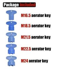 Ключ для аэратора 5 шт., ABS, синий