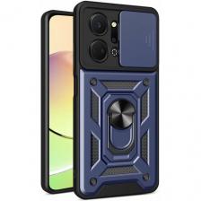 Чехол противоударный для Honor X7A / Хонор Х7А с защитой камеры armors (Темно-синий)