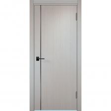 Дверь межкомнатная Милан (Вертикаль) 700х2000 мм финишпленка дуб сантана с декоративной вставкой с замком