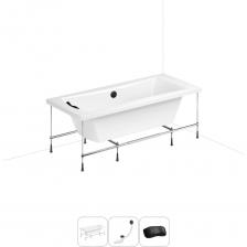 СОВЕРШЕНСТВО И ПРАКТИЧНОСТЬ В КАЖДОЙ ДЕТАЛИ Прямоугольная ванна Evan производится в классических размерах 170*75, 180*80 см и в увеличенных XL-размерах: 190*90 и 200*90 см. Просторная купель, удобные пологие спинки и смещенный в центр ванны слив позволяют максимально комфортно расположиться и принимать водные процедуры вдвоем. Широкие торцевые бортики ванны позволяют с легкостью разместить часто используемые предметы гигиены. Армированные стенки и дно ванны способны выдержать значительную нагрузку, что подтверждено в ходе многочисленных испытаний. АКРИЛОВОЕ СТЕКЛО И ЭКОЛОГИЧЕСКИ ЧИСТЫЕ МАТЕРИАЛЫ Технология изготовления акриловых ванн Lavinia Boho основана на использовании высокопрочного 4 мм цельного листа полиметилметакрилата (ПММА), который изготавливают на абсолютно ровной зеркальной поверхности и нагревают до температуры 170 °С. Далее эластичный лист помещают в вакуум-формовочное оборудование и под большим давлением заполняют матрицу будущей ванны: без образования пузырьков, пустот, искривлений или трещин. Для придания ударной вязкости и максимальной прочности конструкции по всему основанию купели закладывается усиленная плита ДСтП, а внешняя сторона ванны покрывается смесью полимера с отвердителем и ровингом. После отверждения при температуре 80-90 °С в ванне высверливают отверстия для слива-перелива. Каждое изделие проходит многоступенчатую проверку качества на геометрию и надежность. ВИДИМЫЕ ПРЕИМУЩЕСТВА ВАНН ИЗ 100% ЛИТЬЕВОГО АКРИЛА Ванны изготовлены из однородного литьевого акрила и не подвержены истиранию, выцветанию и воздействию ультрафиолета, что позволяет сохранять равномерный глянцевый блеск на протяжении всего срока службы. Потрясающая гладкая поверхность с прочными стенками демонстрирует высокую стойкость к царапинам, жесткой воде и не боится чистящих химических средств. Благодаря отсутствию швов за изделием легко ухаживать: поверхность достаточно протереть влажной тканью с мягким моющим средством, затем смыть теплой водой. При наполнении ванны горячей водой она отлично сохраняет форму и не деформируется, стабильно выдерживает нагрузку до 500 кг. ПРОЧНЫЙ КАРКАС ИЗ СТАЛИ Ванна монтируется на усиленный стальной каркас с повышенной стойкостью к коррозии и повреждениям. Для максимальной устойчивости чаша стабилизируется креплениями к стене. Конструкция надежно фиксирует ванну и равномерно распределяет динамическую нагрузку до 500 кг. Регулировка опор по высоте нивелирует незначительные перепады уровня пола на различных поверхностях. КОМПАКТНЫЙ СИФОН С ПОВЫШЕННОЙ ФУНКЦИОНАЛЬНОСТЬЮ Автоматический слив-перелив Useful Extras от Wellsee с донным клапаном click-clack и съемной накладкой на перелив изготовлен из полипропилена повышенной прочности и высокой термической устойчивости. Накладка на перелив и крышка донного клапана выполнены из латуни и не подвержены коррозии. Благодаря системе click-clack управлять наполнением ванны или оттоком воды просто и удобно: всего лишь одно нажатие на крышку донного клапана рукой или ногой. Внутренние стенки конструкции с антибактериальным покрытием Protect’IN устойчивы к оседанию водопроводных примесей, что снижает вероятность образования засоров. Самоочищающаяся форма и изгибы сифона-автомата препятствуют скоплению грязи внутри обвязки и поддерживают высокую пропускную способность — 50 л/мин. Функция верхней очистки позволяет с легкостью устранять возможные засоры, а усовершенствованный плоский гидрозатвор служит барьером для неприятных канализационных газов и занимает минимум места под ванной. ПОДГОЛОВНИК НА САМОКЛЕЯЩЕЙСЯ ЛЕНТЕ Гелевый подголовник на ванну от Wellsee — функциональное дополнение для любителей глубокой релаксации. Благодаря волнообразной форме и высокой эластичности подушка мгновенно адаптируется к изгибам тела, равномерно распределяет нагрузку в шейно-воротниковой зоне и создает идеальные условия для отдыха. Подголовник из вспененного полиуретана с гелевой структурой гипоаллергенен и безопасен для здоровья человека. Поверхность изделия не впитывает влагу и запахи, что гарантирует высокий уровень гигиены и износостойкость при продолжительном контакте с водой. Д