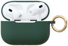 Чехол силиконовый “vlp” Soft Touch, с кольцом, для AirPods Pro 2, темно-зеленый