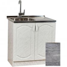 Тумба Рабочий стол SANTREK ширина 80 см Турин 2 двери фасад МДФ, столешница цвет сахара 64267