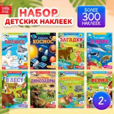 Книга детская с наклейками, Буква-Ленд "Изучаем живую природу", 8 шт., раскладушка