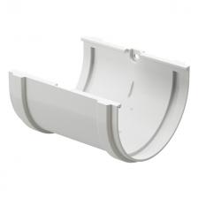 соединитель желобов DOCKE Premium d120мм пломбир ПВХ