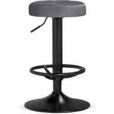 Барный стул Woodville Marun dark gray / black (Велюр) арт.15674