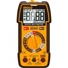 Цифровой мультиметр INGCO DM310002 INDUSTRIAL представляет собой современное устройство, которое позволяет измерить переменный ток, произвести тест батарей и т.д. Устройство имеет ручной выбор диапазонов измерений и оснащено бесконтактным детектором напряжения NCV с индикацией. Пригодится в любой мастерской. Прибор имеет функцию удержания результата измерений DATA HOLD для тех случаев, когда измерения проводятся в труднодоступных местах и не всегда есть возможность взглянуть на экран.