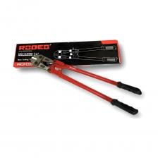 Профессиональный болторез предназначен для удаления болтов различного типа, перерезания тросов, проволок, металлических стержней. Длинные рычажные рукоятки оснащены эргономичными накладками, для более комфортного выполнения работ. Лезвия изготовлены из специальной закалённой легированной хромованадиевой стали. Ручки оптимально передают усилие на режущие кромки.