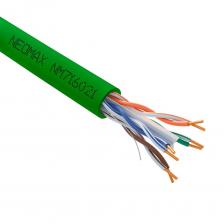 Neomax Кабель [] U/UTP cat.6 4x2x0.57, 23 AWG, Медь, внутренний, PVCLS нг(А)-LSLTx, 305м, зеленый; Fluke Tested [NM716021]
