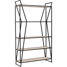 Черный стеллаж OSLO с керамическими полками привлекает внимание уникальным дизайном и функциональностью. Оригинальная форма металлического каркаса добавит индустриального шика в интерьер гостиной, спальни, кабинета. Каркас стеллажа изготовлен из профильной трубы 15 х 15 мм с полимерным покрытием порошковой краской. Качественное покрытие стали гарантирует устойчивость к повреждениям и долгий срок службы мебели. Собственное производство GREENWEEN обеспечивает надежность и эстетику сварных швов металлической мебели. Напольный стеллаж не требует дополнительного крепления к стене, устойчив за счет собственного веса. На ножках предусмотрены пластиковые заглушки для защиты напольного покрытия. Полки стеллажа выполнены из керамогранита оттенка Слоновая кость толщиной 6 мм, выдерживают нагрузку до 10 кг. Высота 2-х нижних полок - 31,5 см, верхних - 42,8 см. Благодаря высокой плотности и твердости материал не впитывает воду, ударопрочный и стойкий к истиранию. Матовые керамические полки в сочетании с металлическим каркасом придают стеллажу роскошный вид. Открытый стеллаж рекомендуем использовать для зонирования пространства и хранения декора, книг, бытовой техники, игрушек и цветов. Вместительный стеллаж подойдет для жилых и коммерческих помещений, в офисе и салоне на полках можно разместить необходимые материалы, в интерьере кафе и ресторана стеллаж станет одним из центральных элементов. Стеллаж доставляем в собранном виде в надежной упаковке.