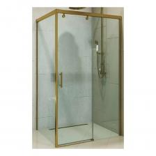Душевой уголок GuteWetter GWMPSLRC863A 110x120x200 см, цвет фурнитуры бронзовый, цвет стекла бесцветный, стекло закаленное 8 мм / 6 мм, открывание двери левое / правое 4698032804497