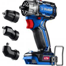 ЗУБР Профессионал Компакт Комби, 20 В, 50 Н·м, без АКБ (LMS), бесщеточная дрель-шуруповерт DB-50-H3 - высокотехнологичная модель в новой линейке аккумуляторного инструмента ЗУБР серии LMS. Компактная дрель-шуруповерт профессионального уровня с передовым BRUSHLESS двигателем. Крутящий момент 50 Нм и небольшой вес делают его удобным для наиболее распространенных работ - сверление дерева и металла (при установке соответствующих сверл), заворачивание крепежа диаметром до 8 мм (при установке соответствующих бит), перемешивание ЛКМ (при установке соответствующих насадок) и т.д.. Для расширения функциональности в комплекте предусмотрены 3 сменных патрона.