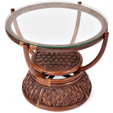 Столик кофейный ротанг, D60х50см, Pecan Washed (античн. орех) Tetchair Andrea 8301